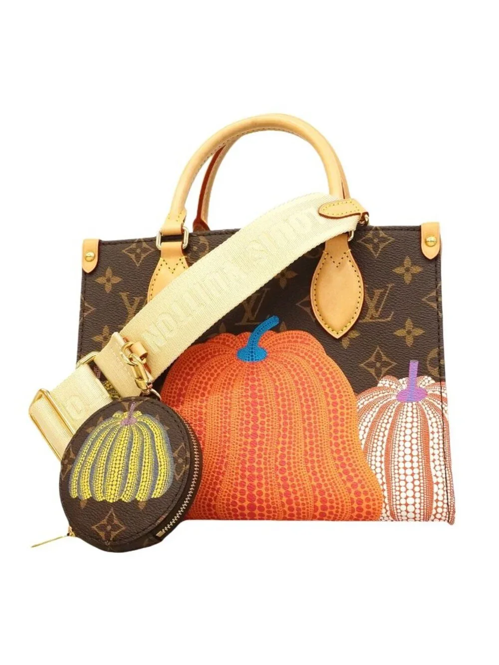 Louis Vuitton Monogram Pumpkin LV Xyk On The Go PM Brown Red 2-Way Bag
